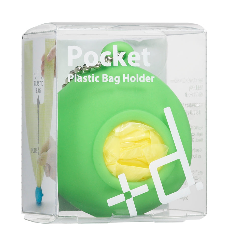 Pocket plastic bag holder